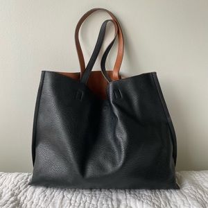 Street Level - Reversible Faux Leather Tote
